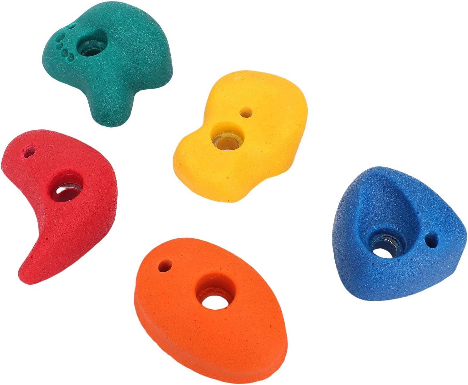 EVTSCAN 5 Pcs Climbing Holds for Kids Multi Colored Small Size Resin Wall Climbing Holds Kit for Indoor Outdoor