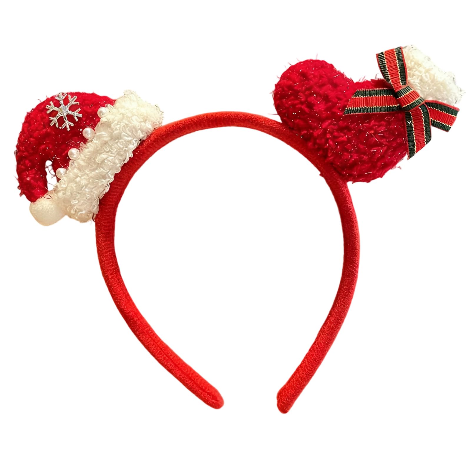 MICFENY Stylish Snowflake Hairband Bowknot Headwear User Friendly Design Headpiece For Holiday Event Family Gatherings