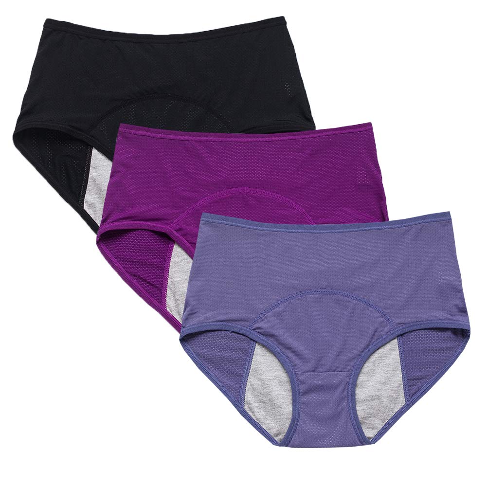 Yoyi Fashion Women's Black, Blue, Purple Breathable Multipack Braces Size 36-44, Xs