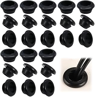AWOGIPD Pack of 24 Protective Rubber Grommet Guides, Motorhome Accessories, Fiat Motorhome Accessories, Rubber Feet, Protective Rubber Guides for Motorhome Cookers Compatible