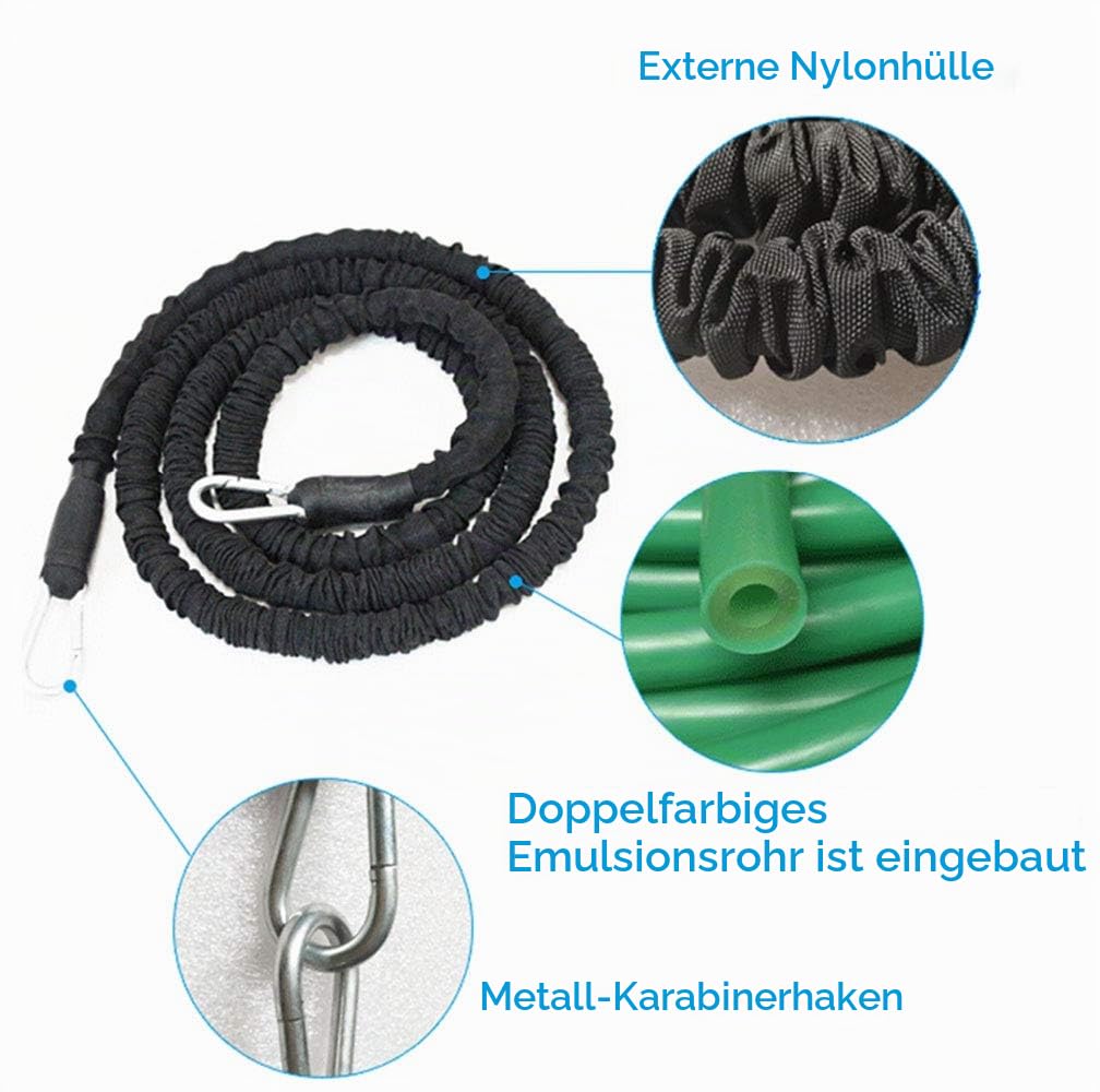 Widerstandstrainingsseil, Explosive Kraft, Sprungkraft, körperliches Training, Widerstandsseil, verbessert Geschwindigkeit, Ausdauer und Kraft