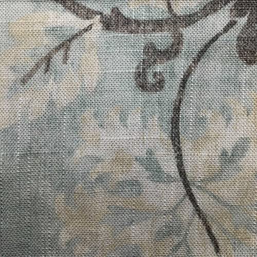 HiEnd Accents Dalia 3 Piece Linen Comforter Set, King Size, Light Blue Floral Bedding Set, Flower Botanical Print, Classic Chic Casual Coastal Bed Set, Victorian Style Comforter with Pillow Shams - Image 5