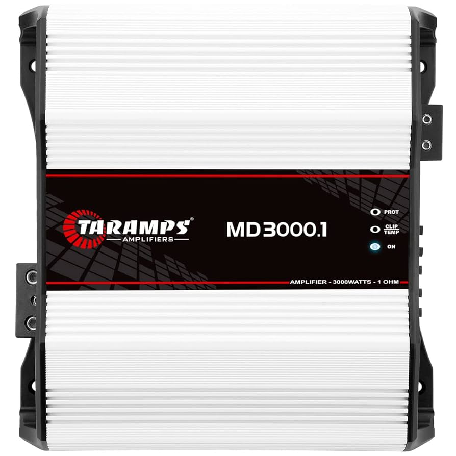 Taramps MD 3000.1 1-Ohm Car Amplifier, 3000W RMS Full Range