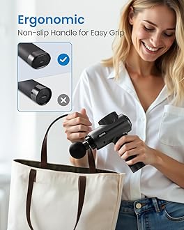 RENPHO Massage Gun Deep Tissue,Muscle Massage Gun with 5 Speeds 5 Massage Heads,10mm Amplitude Percussion Massager with Long Battery Life,for Gym Muscle Relaxation,Valentines Gifts for Women,Men,Black