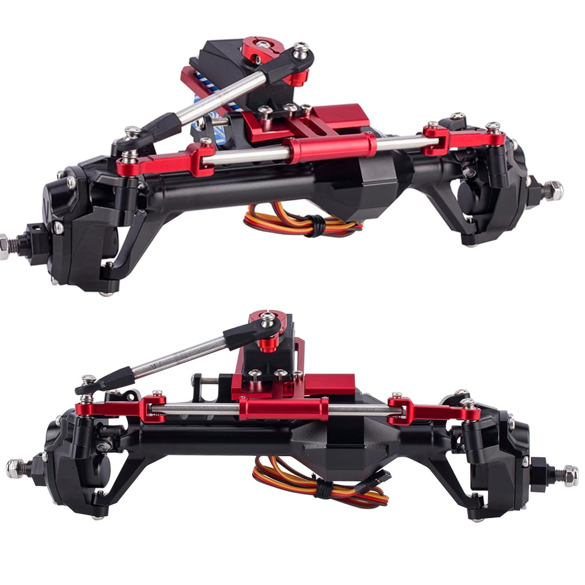 Alluminio Cnc Modellini INJORA Supporto Servo Alluminio Per 1/24 Buggy Losi Micro-B E 1/28 Micro-T - CNC Precisione - Nero Supporto Servo Alluminio Modellini - Foto 11