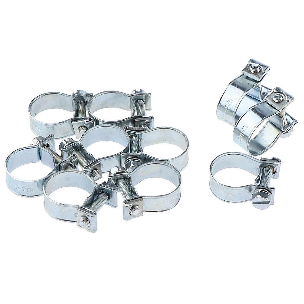 CALANDIS 10x Hose Clamps Fuel Line Clips Clamp for Diesel Petrol Pipe Ã˜ 16-18mm | Other Fasteners | Nails, Screws & Fasteners | Building & Hardware-image-9