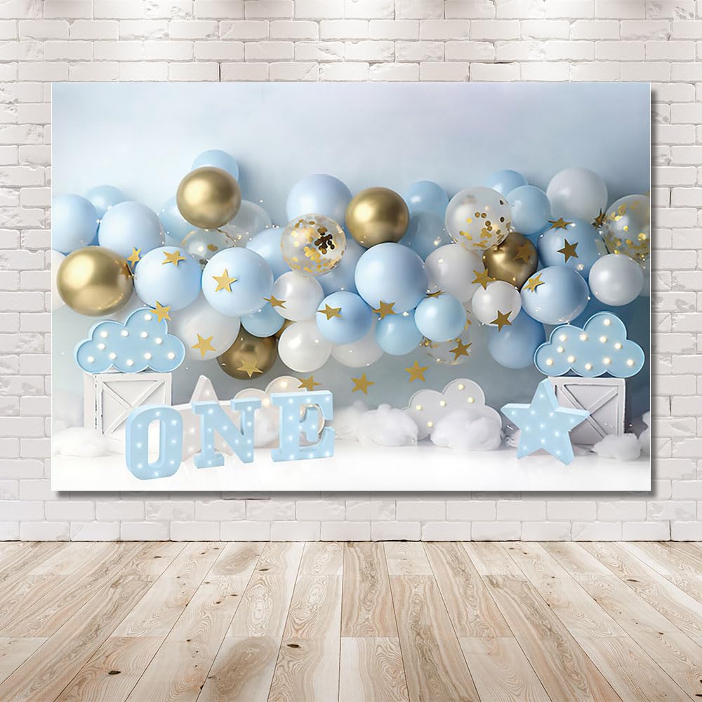 MEHOFOND 7x5ft Roze Meisje 1e Verjaardag Fotografie Achtergrond Bohemen Thema Ballonnen Regenboog Kind Portret Fotostudio Rekwisieten Boho Party Decoratie Cake Smash Achtergrond Banner Benodigdheden