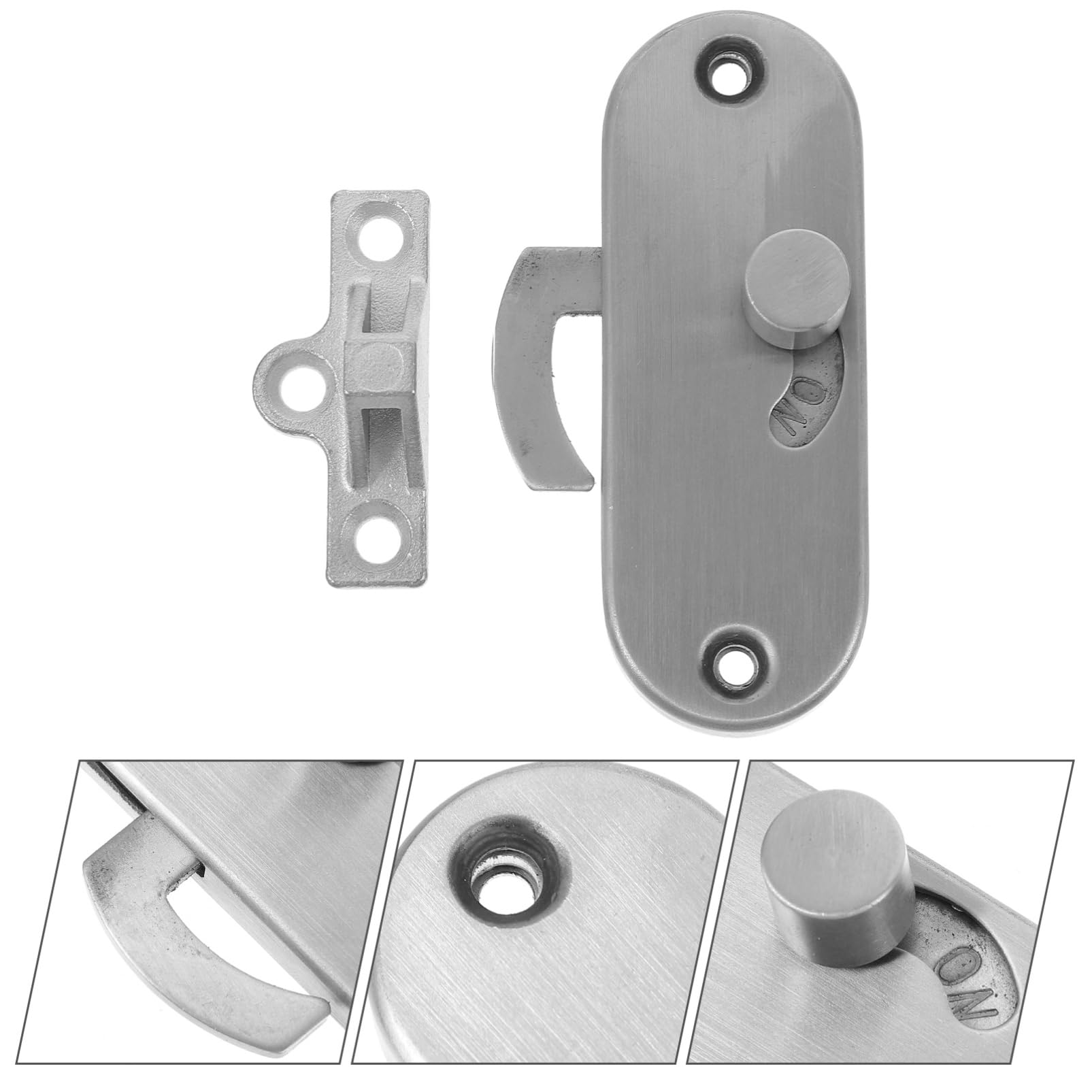 ULTECHNOVO 3stücke Sliding Door Lock Latch Einfach Zu Installierender Privatsphäre-riegel Für Schiebetüren Und Scheunentüren Inkl Montageschrauben Sicher Und Zuverlässig