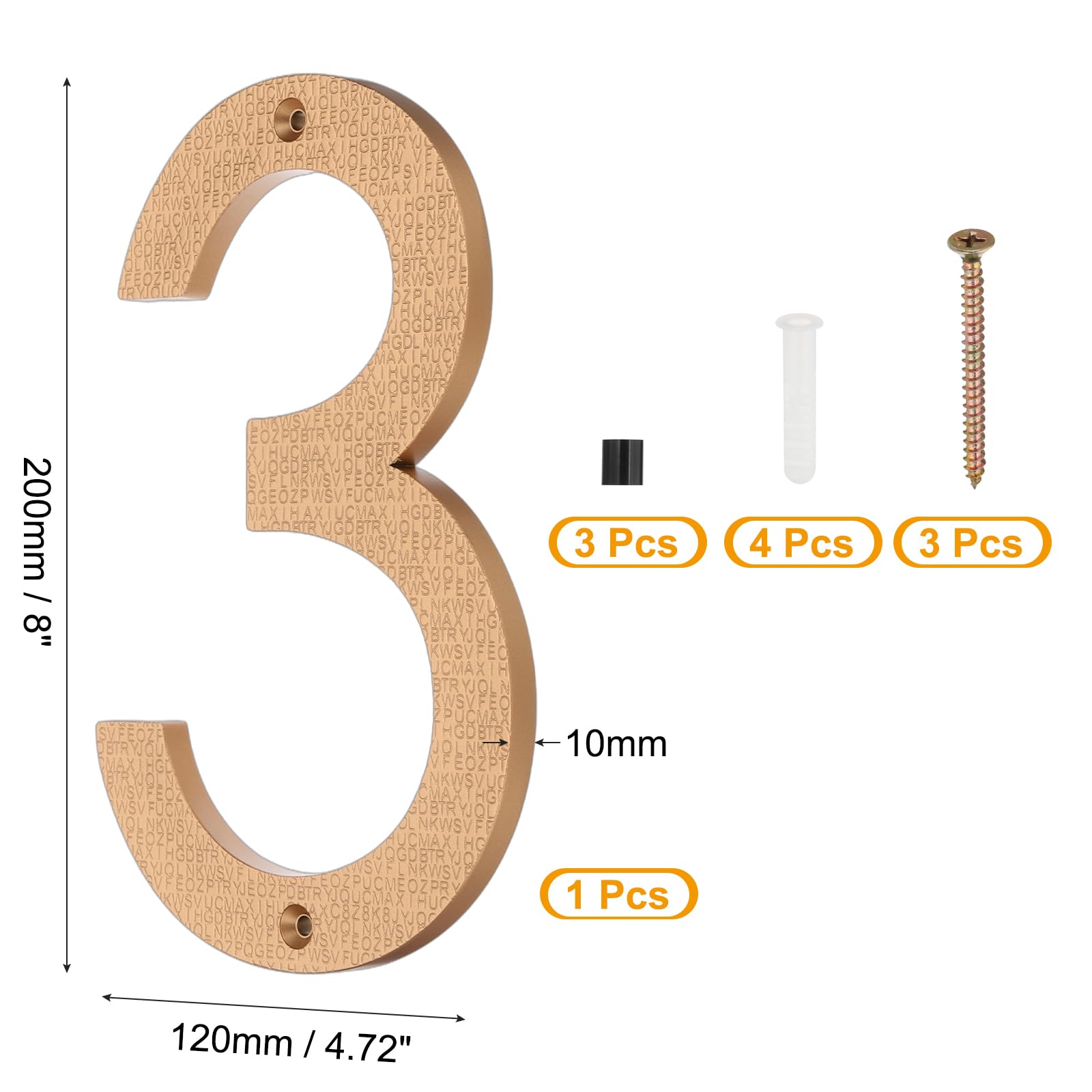 PATIKIL 8 Inch House Numbers - Image 2