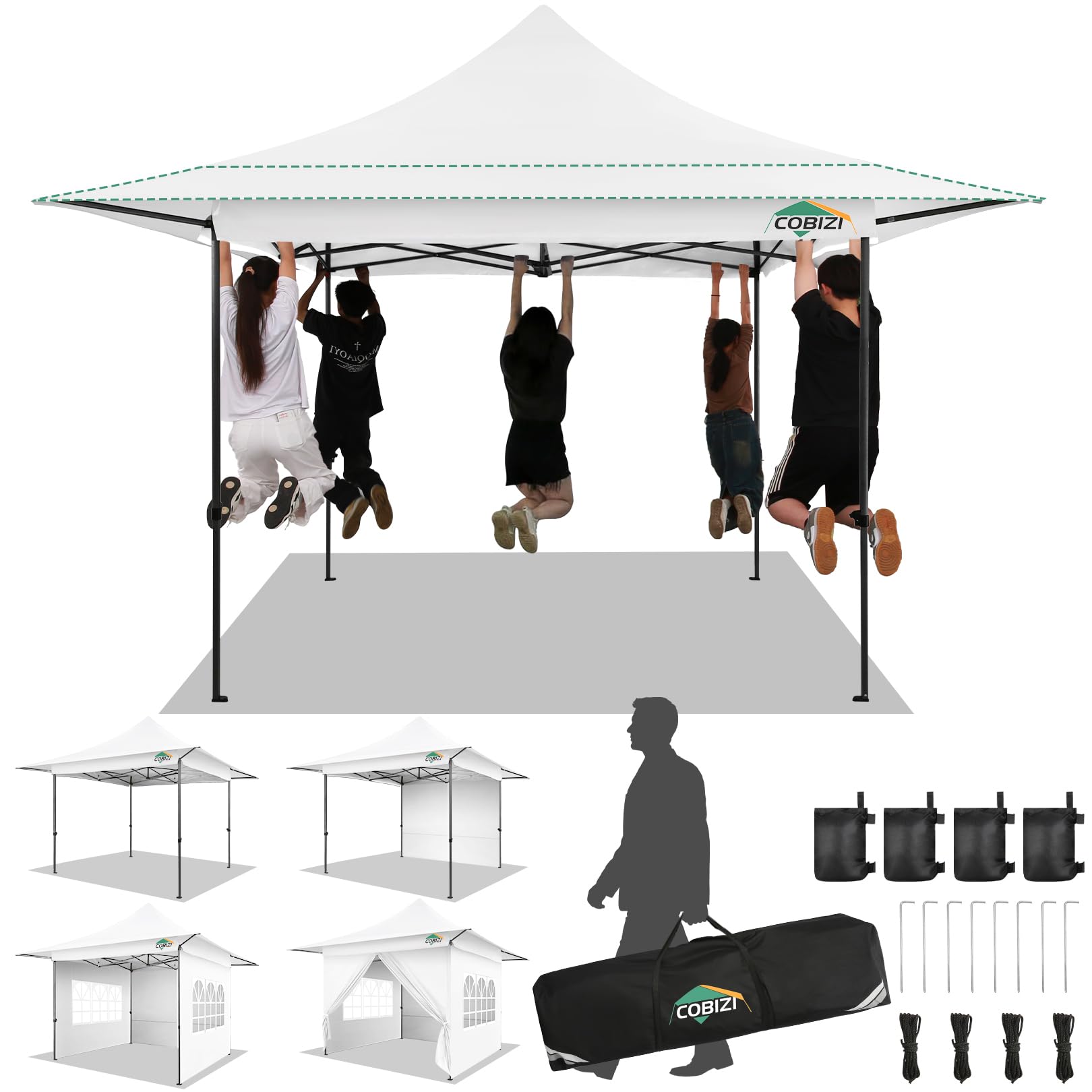 COBIZI 13x13 Heavy Duty Pop Up Canopy