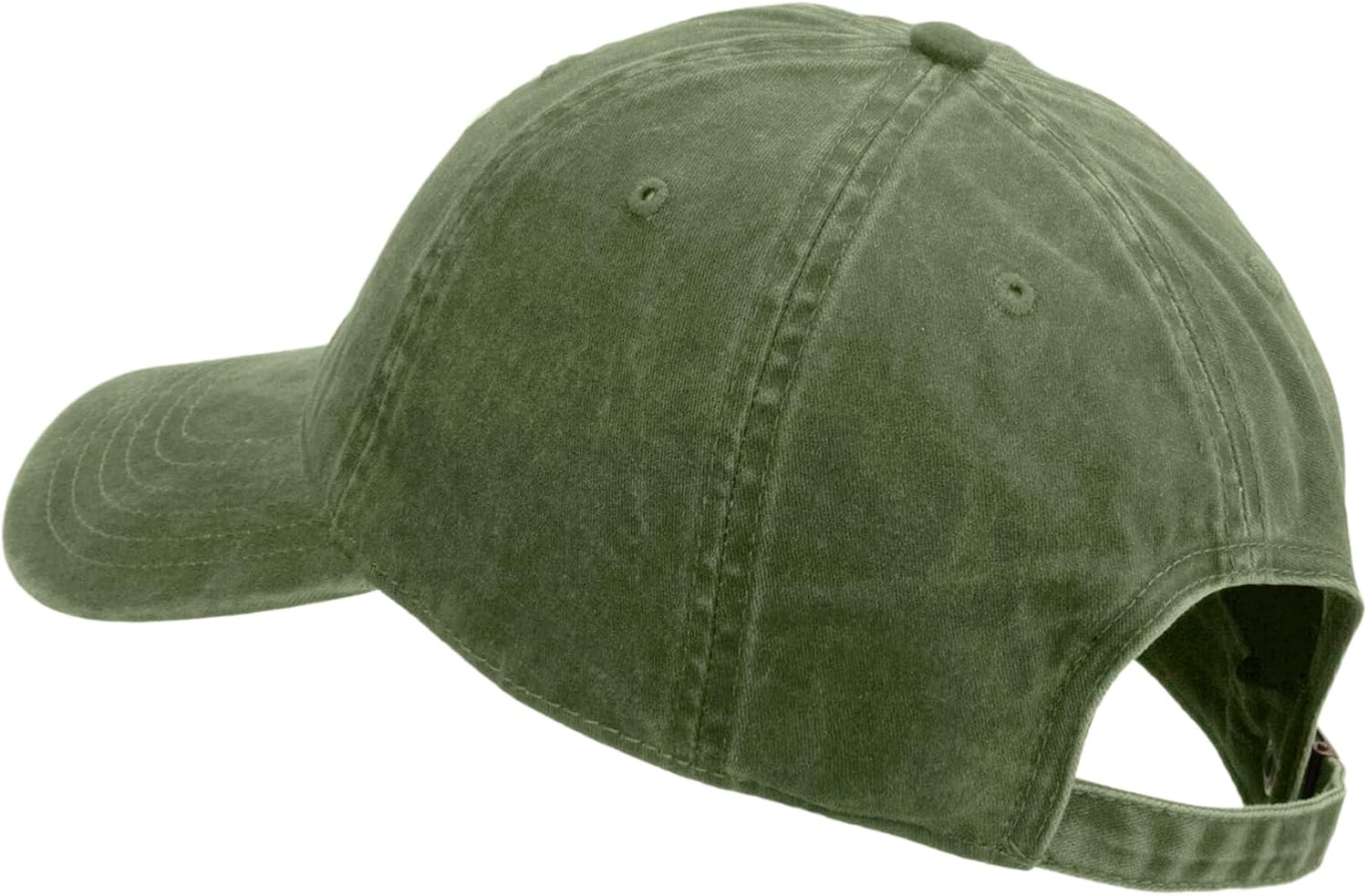 e4Hats.com U.S. Army Retired Military Embroidered Washed Solid Pigment Dyed Cotton Twill Brass Buckle Cap - Image 3