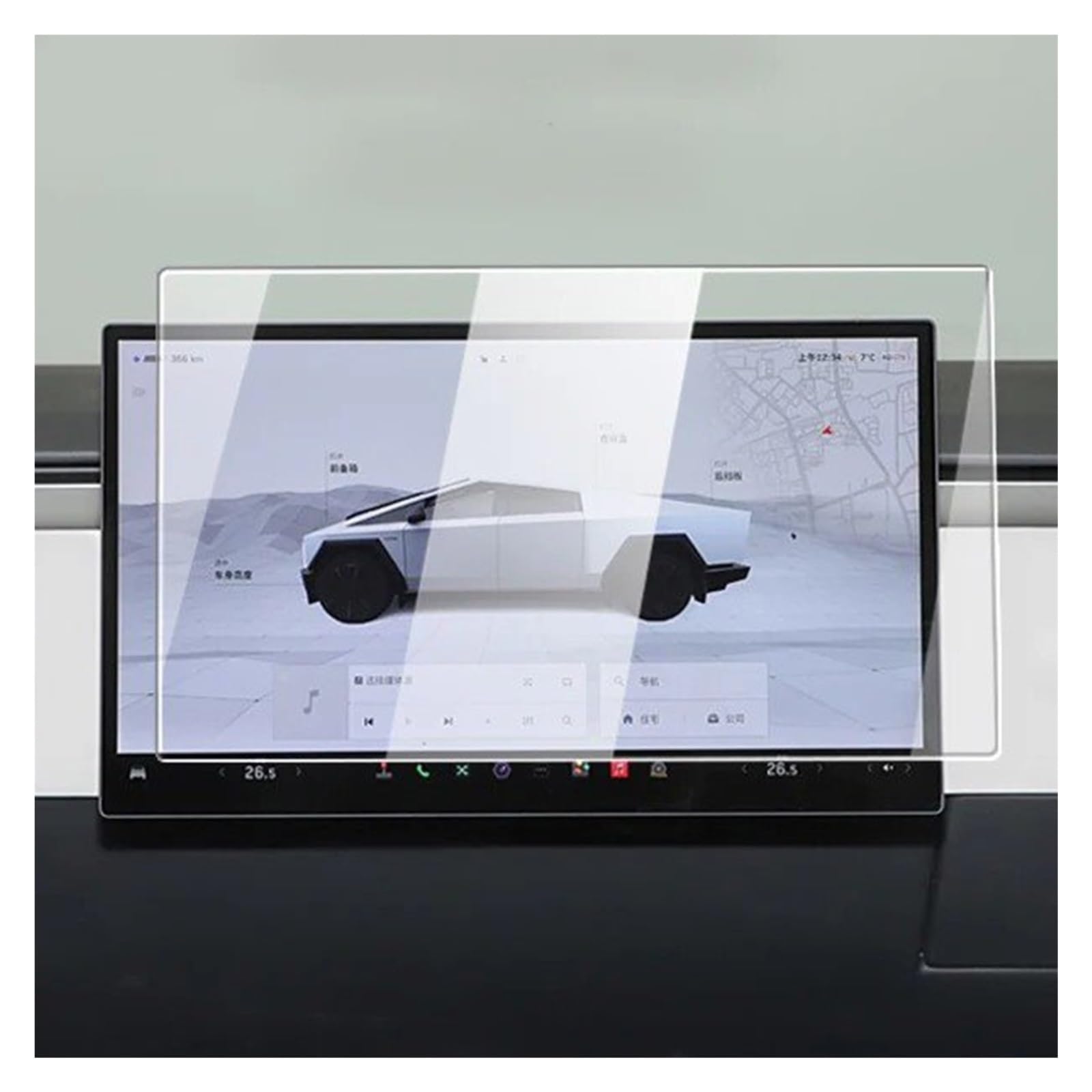 Verre trempé Tesla Cybertruck protection écran de navigation