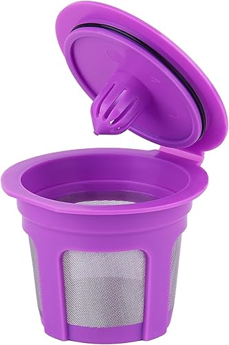 Vista 2 de Paquete de 4 filtros de café K Cups compatibles con cafeteras Keurig 1.0 y 2.0 – Filtros universales Kcup para cápsulas de café recargables Kcup