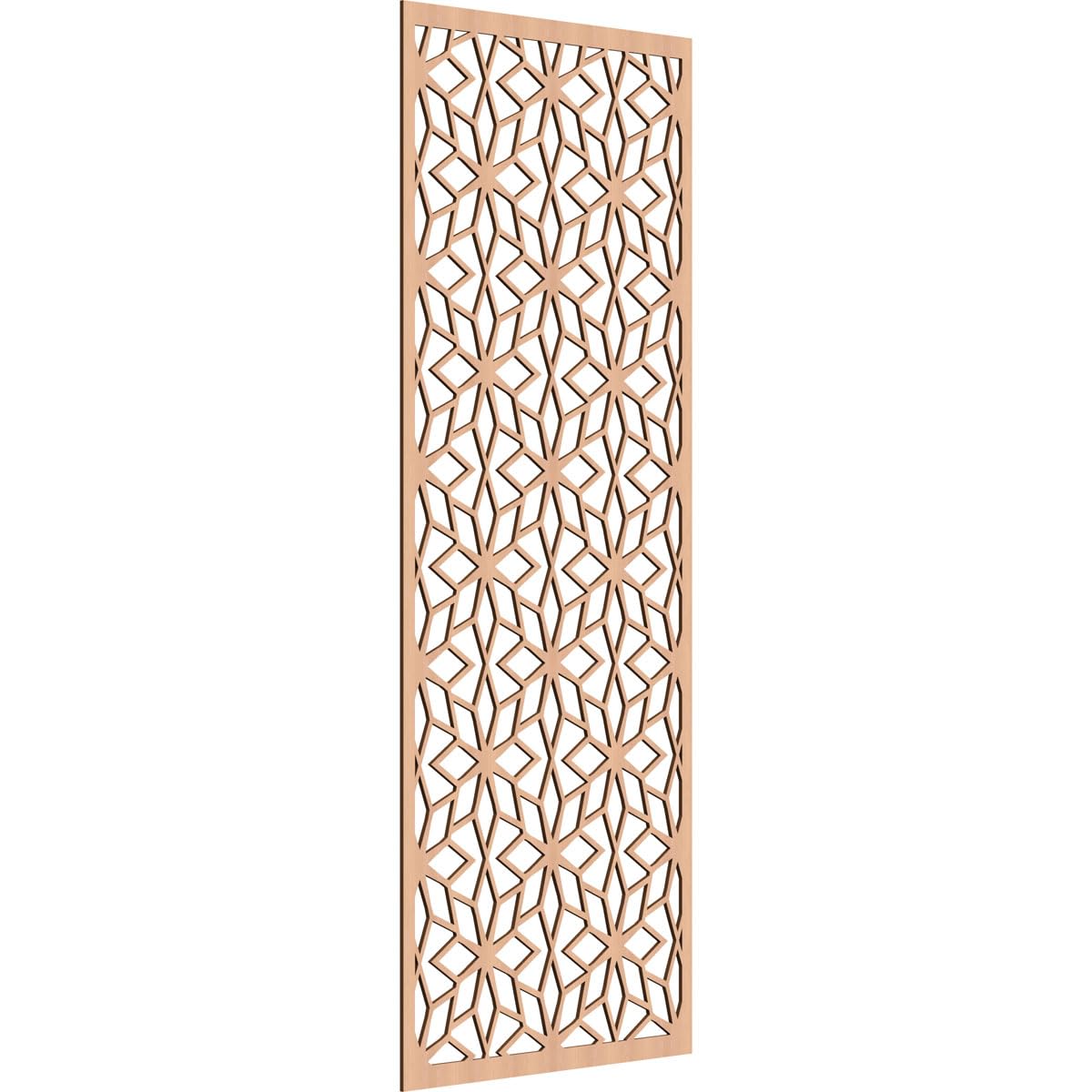 Lake Decorative Pierced Fretwork Wood Wall Panels, 31 3/8"W x 79 3/8"H x 1/4"T, Alder