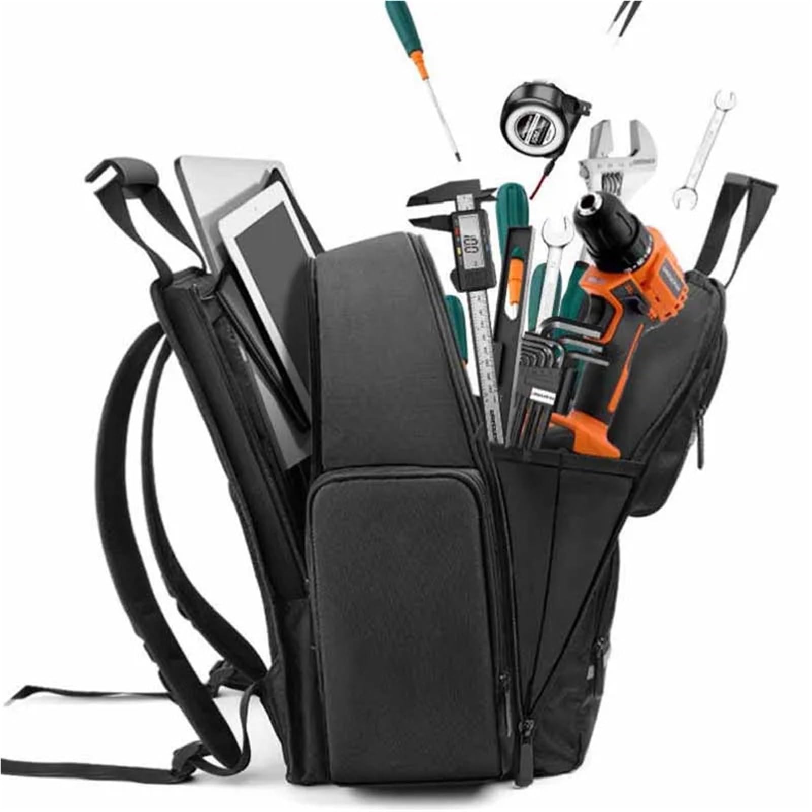 Mochila Para Herramientas Mochila de tela Oxford for herramientas, multifunción, for electricistas, profesionales, accesorios de ferretería, bolsa de almacenamiento, herramientas portátiles, bolsas or