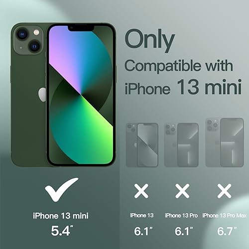 Miniatura 8 de JETech Funda de silicona para iPhone 13 Mini de 5.4 pulgadas, sedosa, suave al tacto, funda protectora de cuerpo completo, funda a prueba de golpes