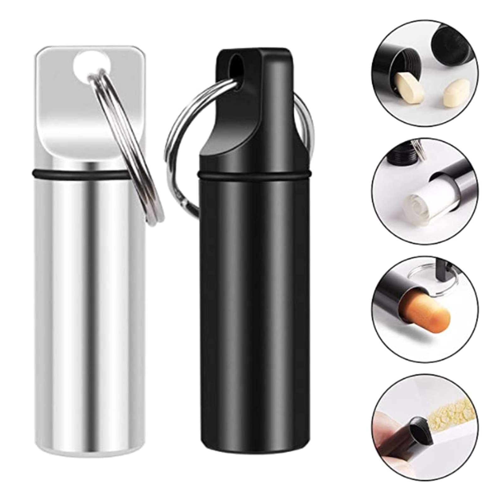Porte-clés Compact Métal Pliable - Organiseur Pour 1 à 5 Clés - Alliage Aluminium - Idéal Poche Et Voyage