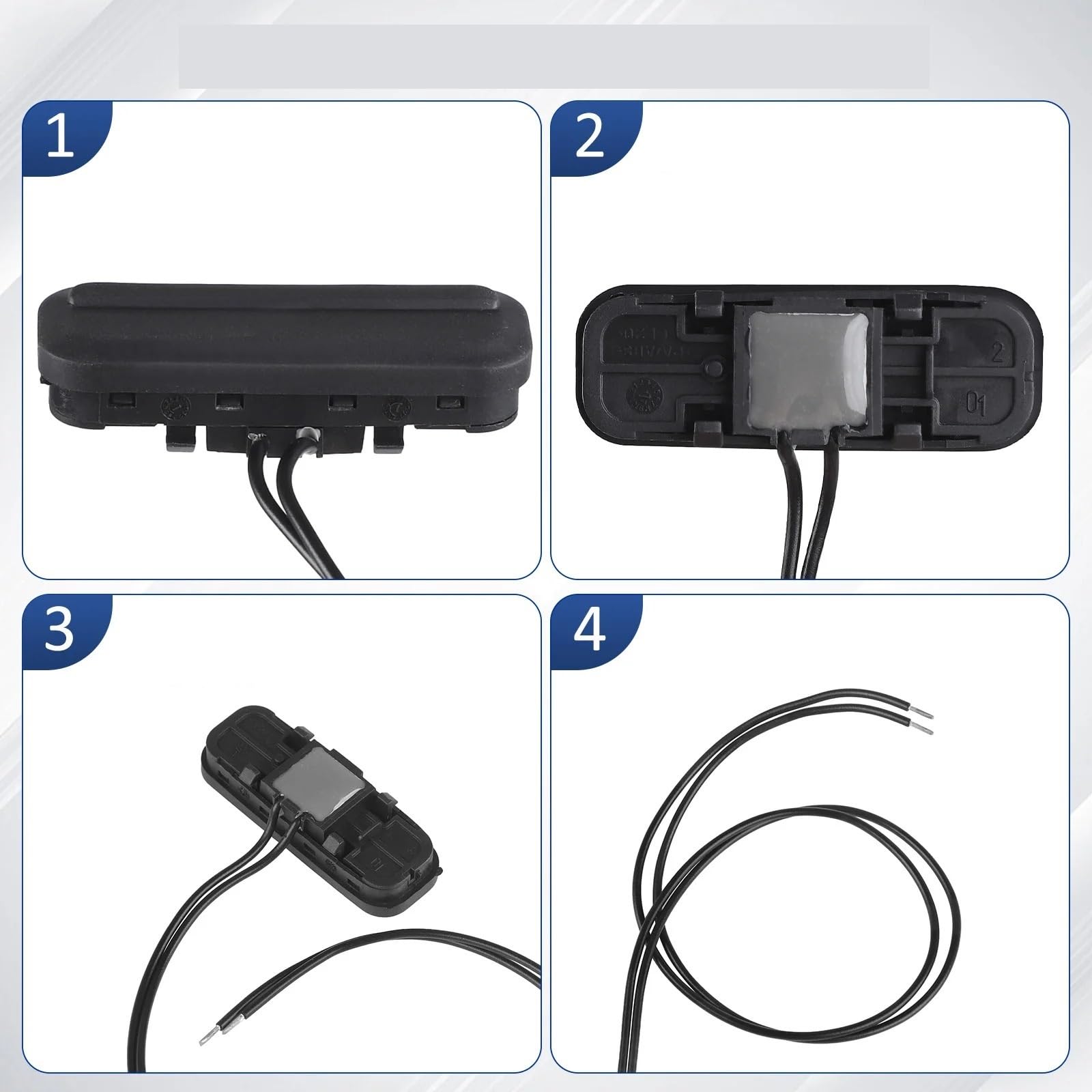 Kofferraumverriegelung kompatibel mit Chevrolet Cruze 2011–2015 (Teilenummer: 95268119, 95057238, 95270497), Entriegelungsknopf für die Kofferraumklappe