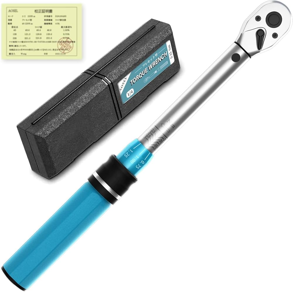Amazon | トルクレンチ プレセット型 差込角6.35mm(1/4インチ) 5-25N·m Amazon | トルクレンチ プレセット型 差込角6.35mm(1/4インチ) 5-25N·m