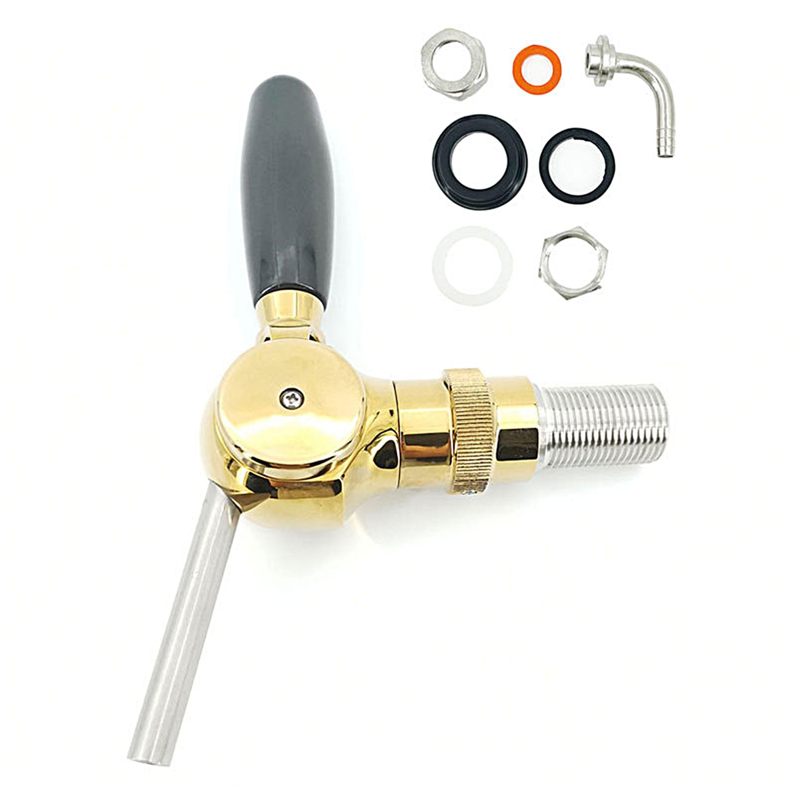 Rubinetto della Birra,Rubinetto per Birra alla Spina Regolabile,Rubinetto per Birra in Acciaio Inox,G5/8-Rubinetto da Birra in Acciaio Inossidabile per Birra Artigianale