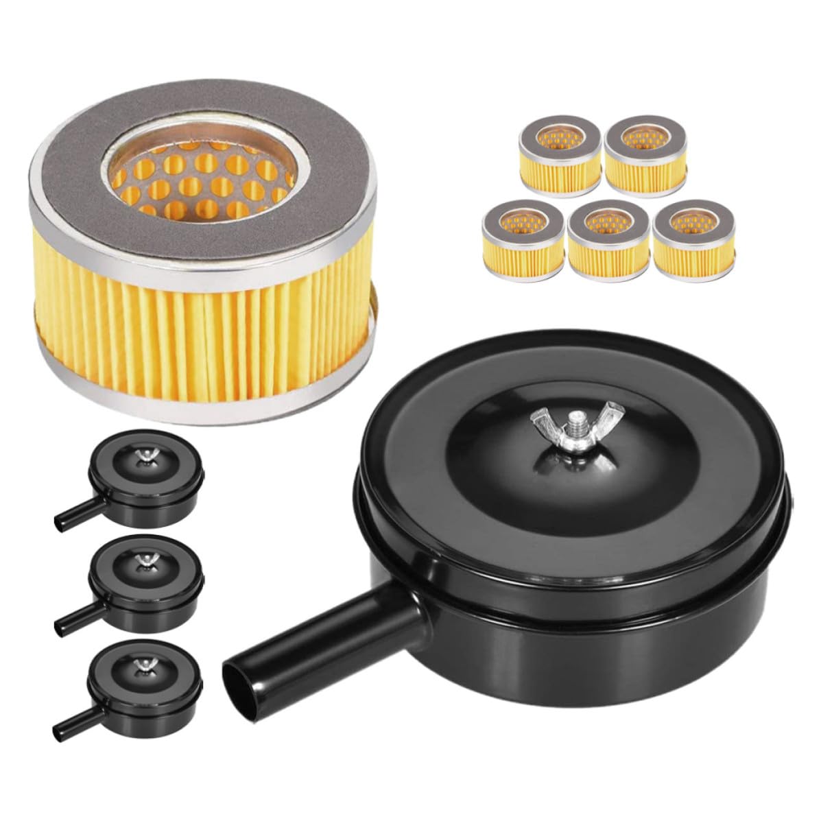Repuestos para Compresor de Aire, Filtros de Admisión Silenciosos, 4 Piezas