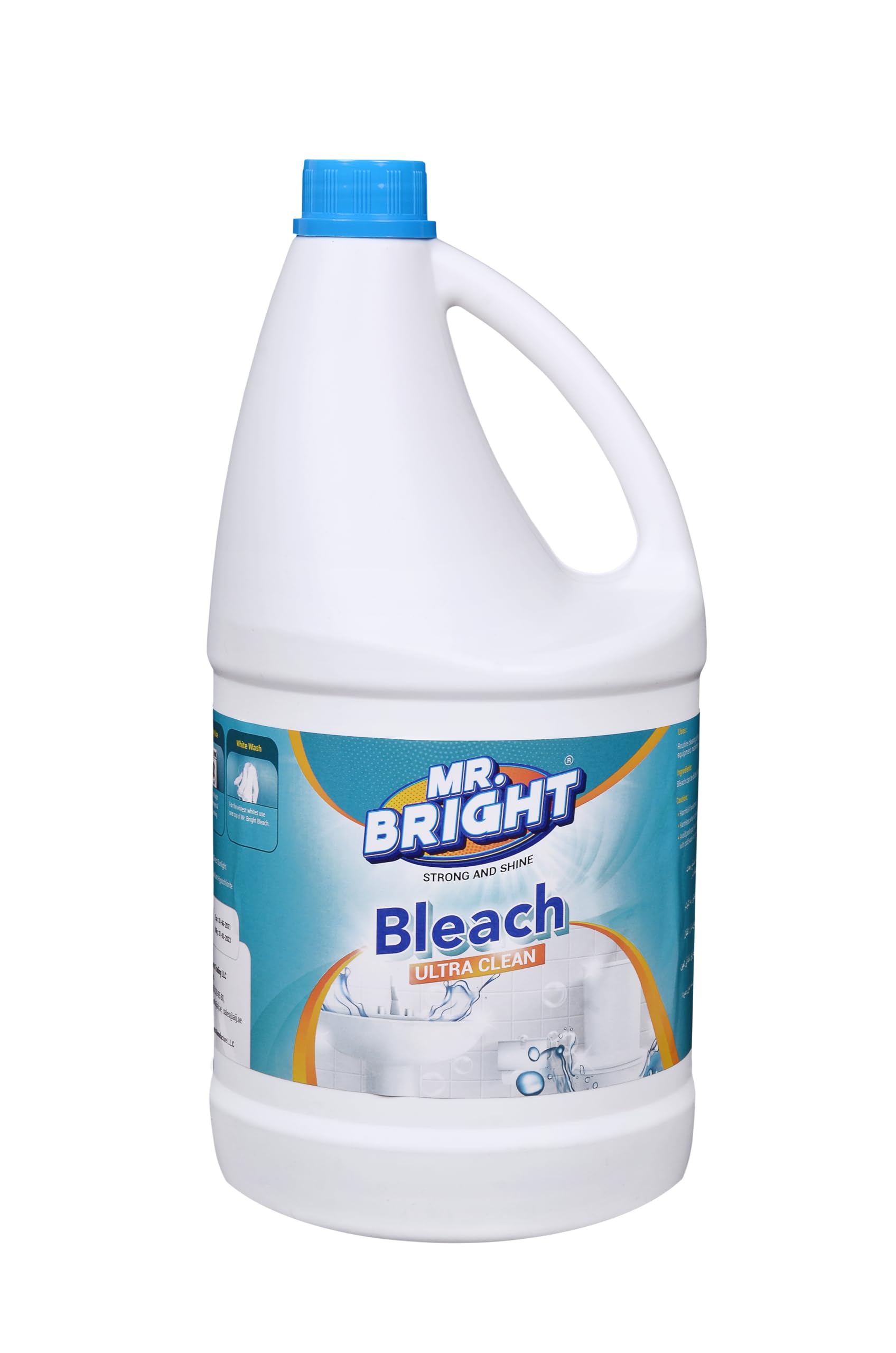 Mr Bright Premium Bleach Liquid for For White Clothes, Removes Tough Stains, Ideal for Laundry, Kitchen, Bathroom, Stain Removal, and Disinfectant