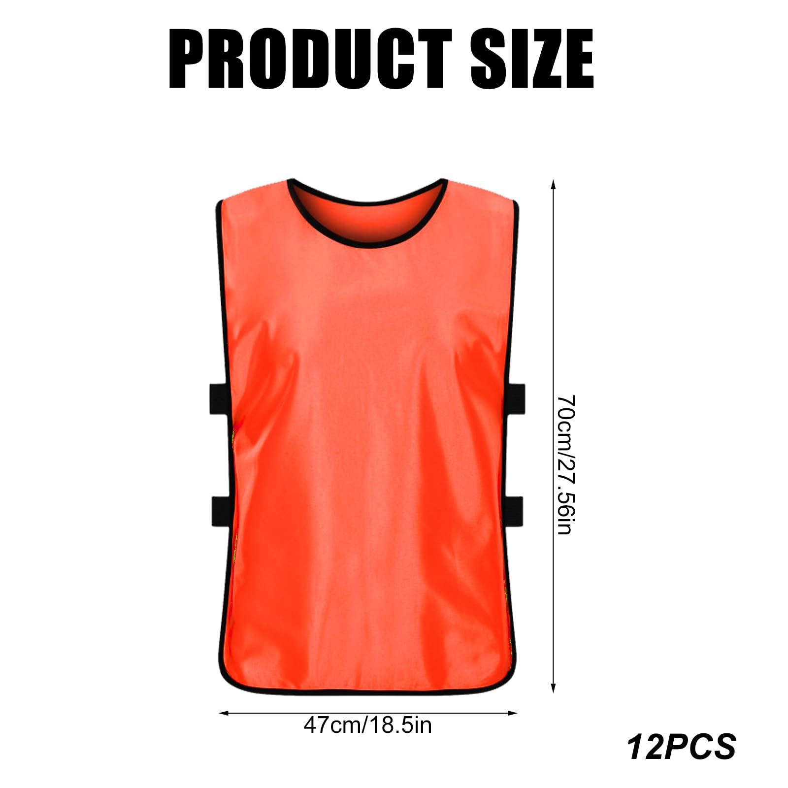 GBKDQQ Lot de 12 maillots de football pour adultes, 47 x 70 cm, pour l'entraînement de basketball, sports en maille, designs unisexes, jeunes, sport, entraînement de football pour homme et femme