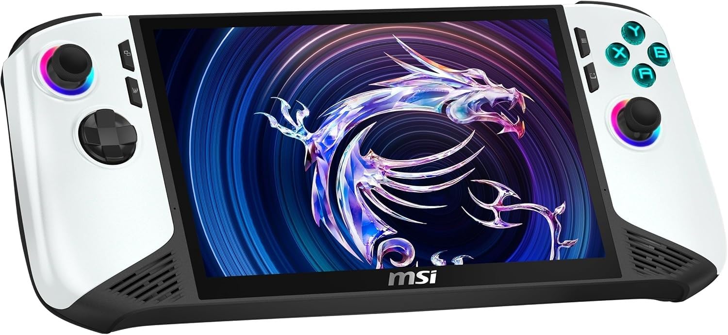 [2025] MSI Claw 8 AI+ A2VM Polar Tempest Edition-084US (Intel Core Ultra 7 258V, 32GB LPDDR5X RAM, 2TB Crucial NVMe SSD, 8" FHD+ 120Hz, Windows 11) Gaming Handheld