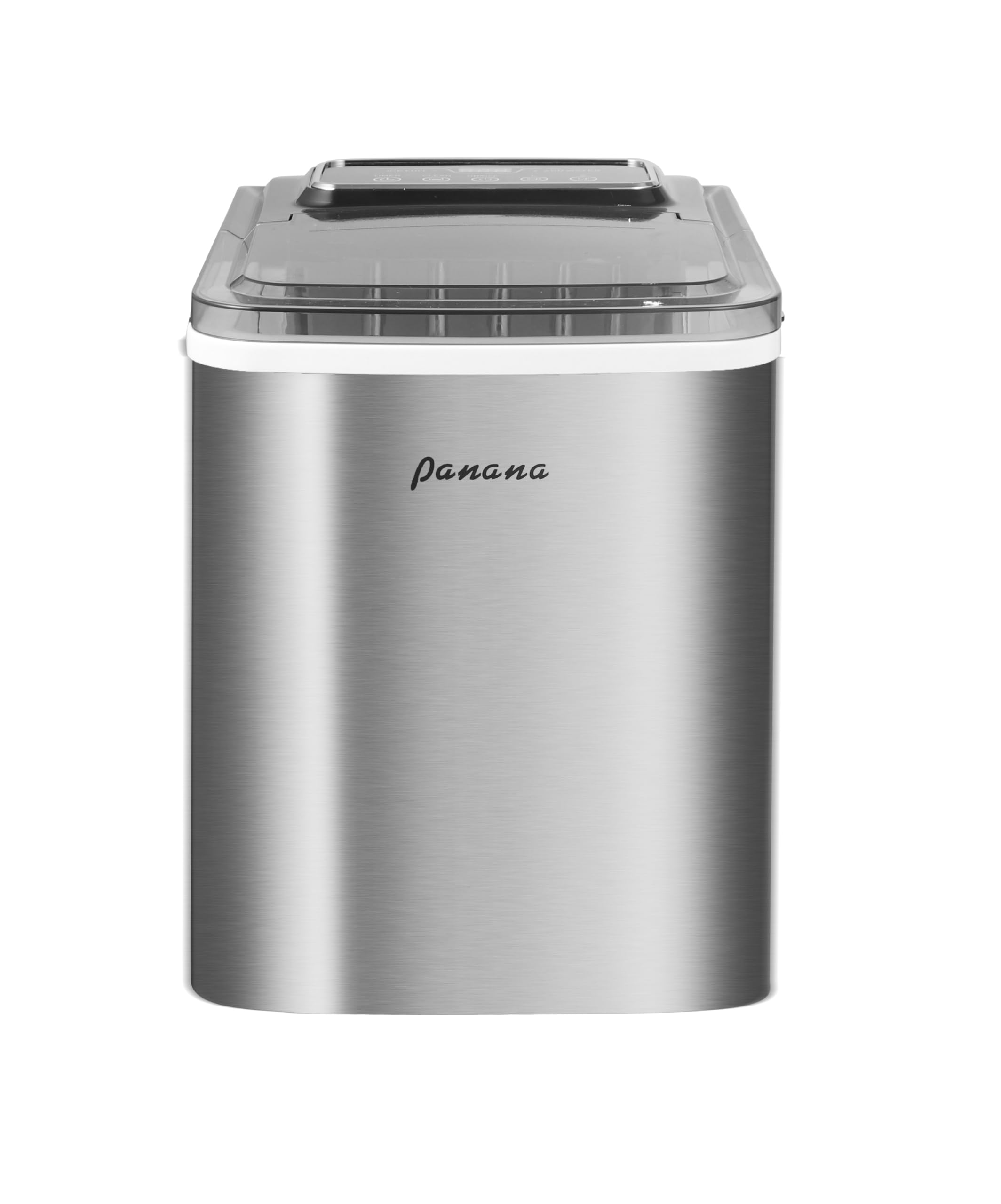 Panana Smart Countertop Ice Makers,Automatic Clean,Portable Ice Maker 9 Cubes Ready in 7-10min,26lbs/24H,for Home Kitchen Party Camping,Silver on Fridge.com