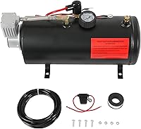 LDMINDA 12V 150 PSI Air Compressor with 3L Tank - Portable Onboard Pump for Trucks SUVs RVs Air Horns