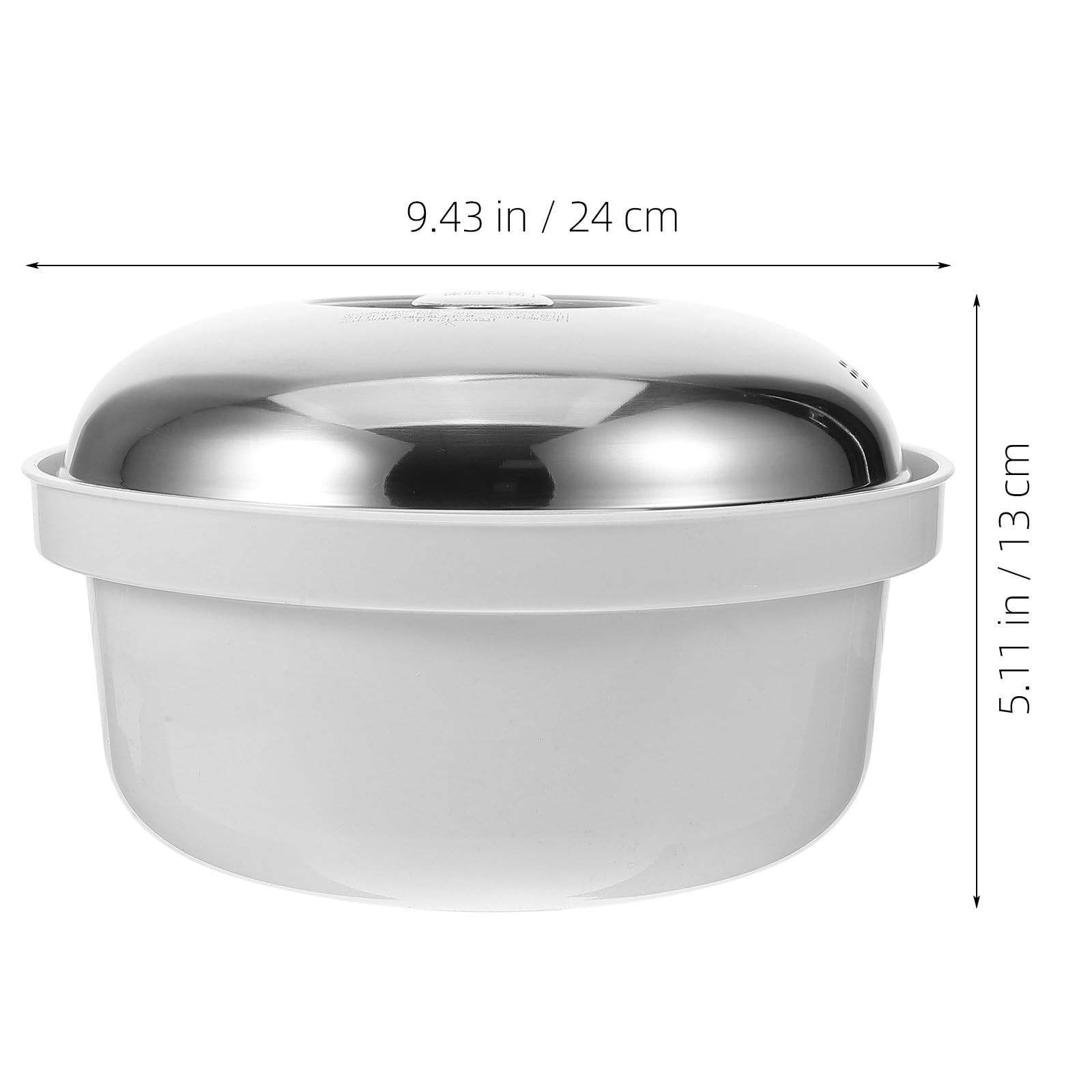 VALICLUD Vaporera para Microondas Multiusos de Plástico y Acero Inoxidable, Cocedor Rápido al Vapor para Verduras y Arroz, Utensilio Práctico para Cocina Saludable