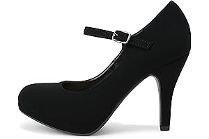 CITYCLASSIFIED "Dennis" Women's Comfort Extra Padding Insole Stiletto Heel Mary Jane Strap...