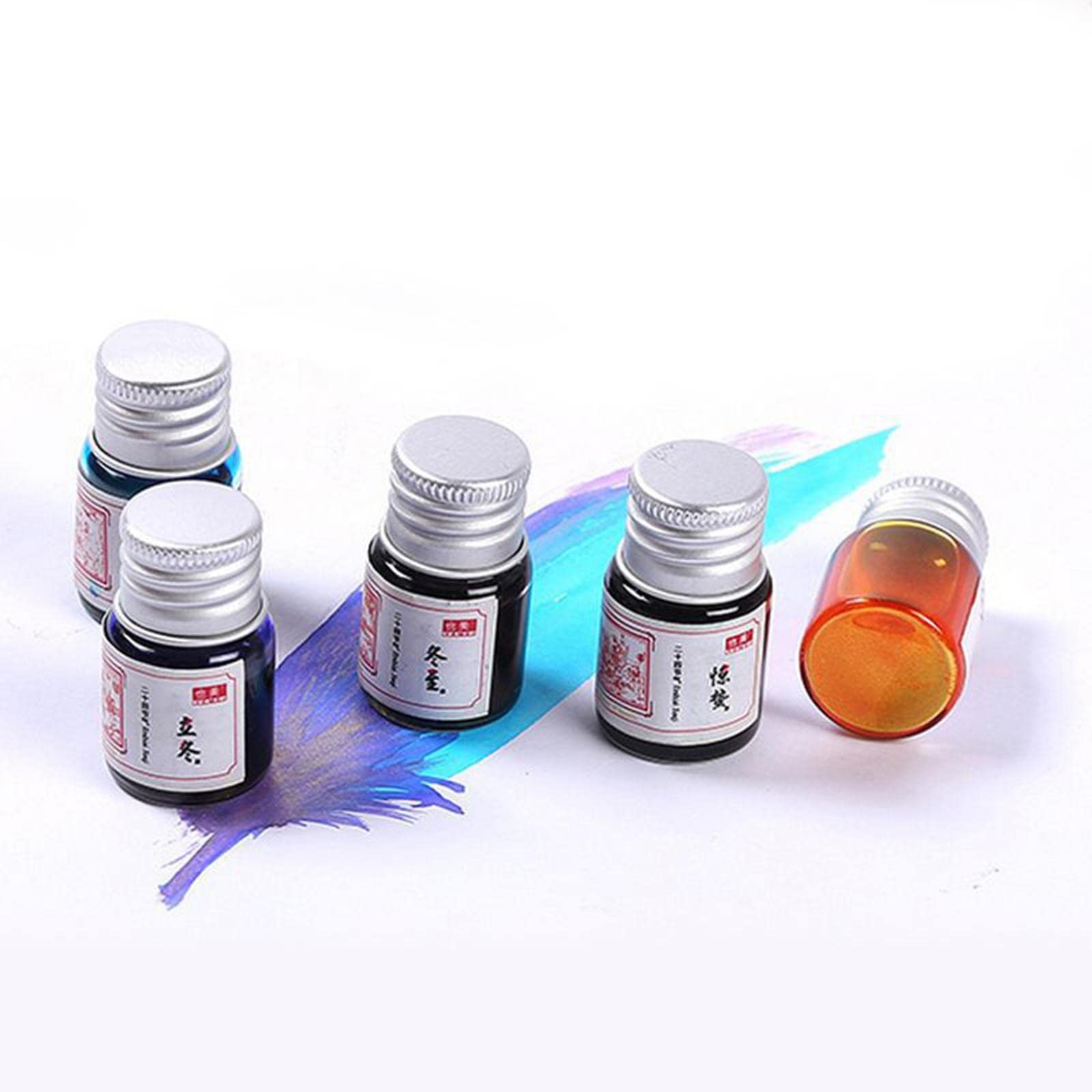 Lot de 2 stylos de calligraphie 24 couleurs 7 ml