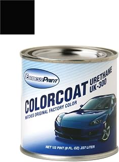 Half-Pint for Smart Fortwo Automotive Touch-up Paint - Jack Black Clearcoat ECA/CA7L - Color-Only Package