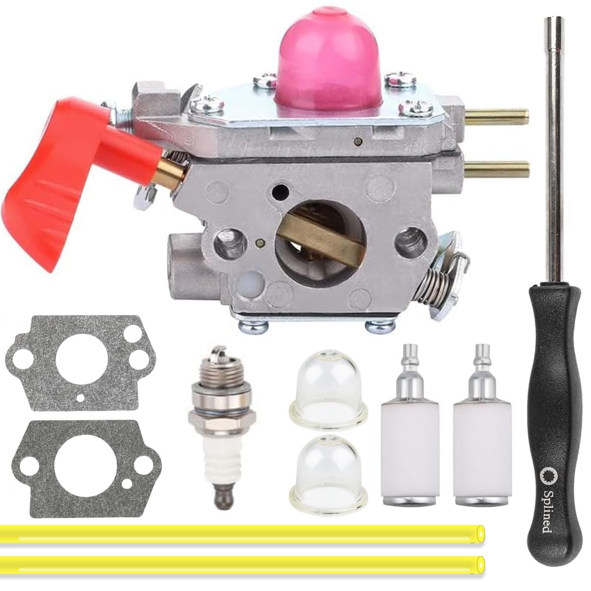ZAMDOE Carburateur C1U-W43A BVM200FE Compatible pour Craftsman 358794700 358794750 358794751 GBV345 souffleur de Feuilles, Remplacement pour Poulan 545081857 pour ZAMA C1U-W43 C1U-W43B C1U-W43C