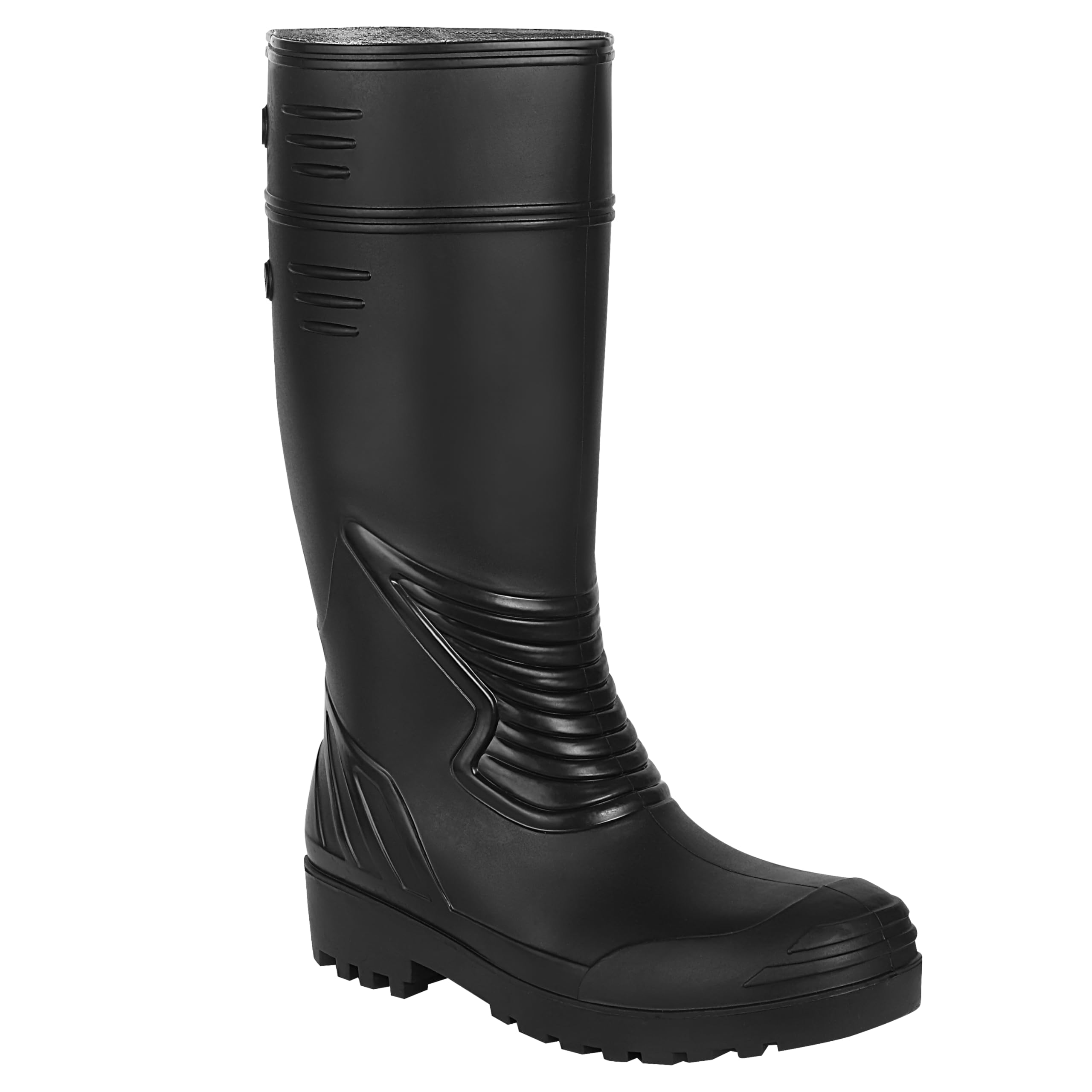 unistar Men's Lightweight Gum Boots | 15 inch Black Anti-Static, Anti Slip, Water-resistant shoes for Labour/Worker Purposes | Safety Boots-picture-21