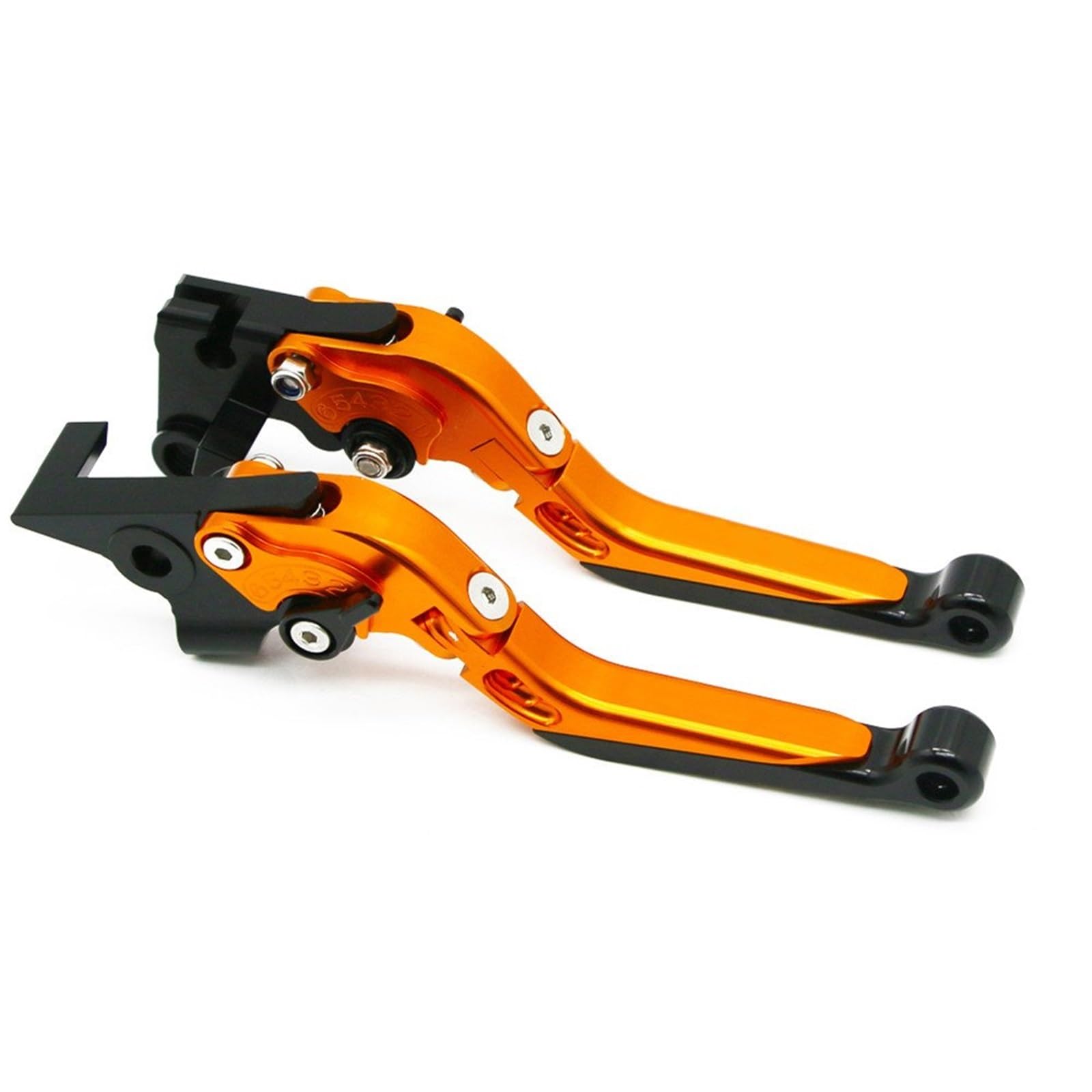 OUVECR Motorbike Brake Levers for Suzuki for GSX-R600 for GSXR 600 1997-2003 Motorcycle Folding Extendable Brake Clutch Levers(BKORORBK)