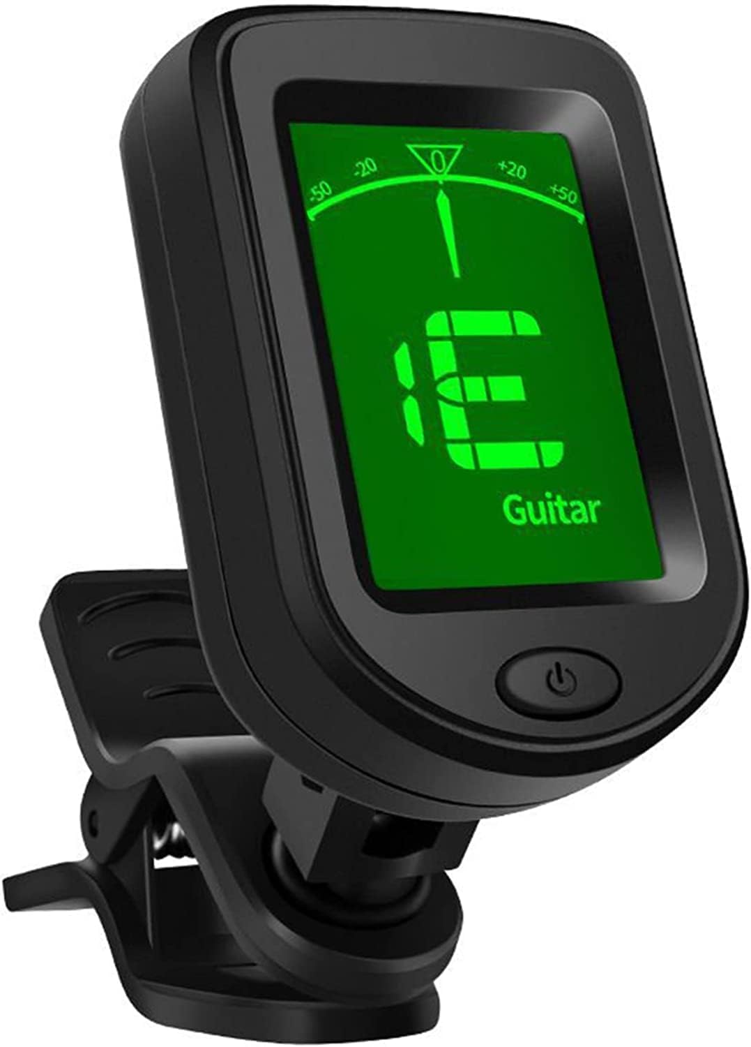 UXEN Guitar Tuner Clip On, Digital Tuners of Guitar Accessories with Picks, for Acoustic Guitar, Electronic Guitar, Bass, Violin, Ukulele and Other Stringed Instruments