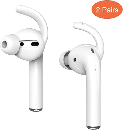 Miniatura 6 de Ganchos para orejas antideslizantes de silicona suave compatibles con Apple Airpods 2 y 1, ligeros, mejora de calidad de sonido para auriculares,