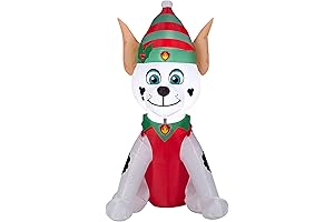Charming Giant Paw Patrol Marshall Christmas Inflatable: Festive Holiday Spirit!