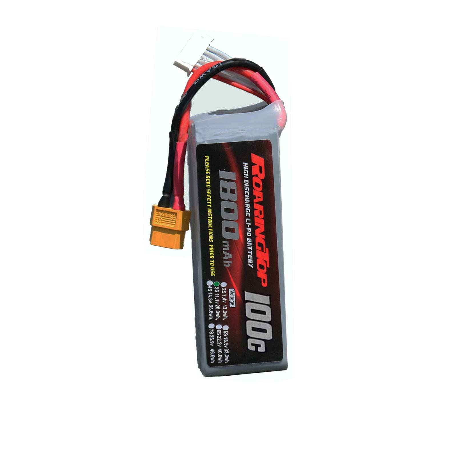 RoaringTop 1800 MAh 100 C 3S 11.1V RC Batterien Für RC Lipo Batterie with XT60 for RC Evader BX Car Truggy Truck RC Airplane Quadcopter Helicopter
