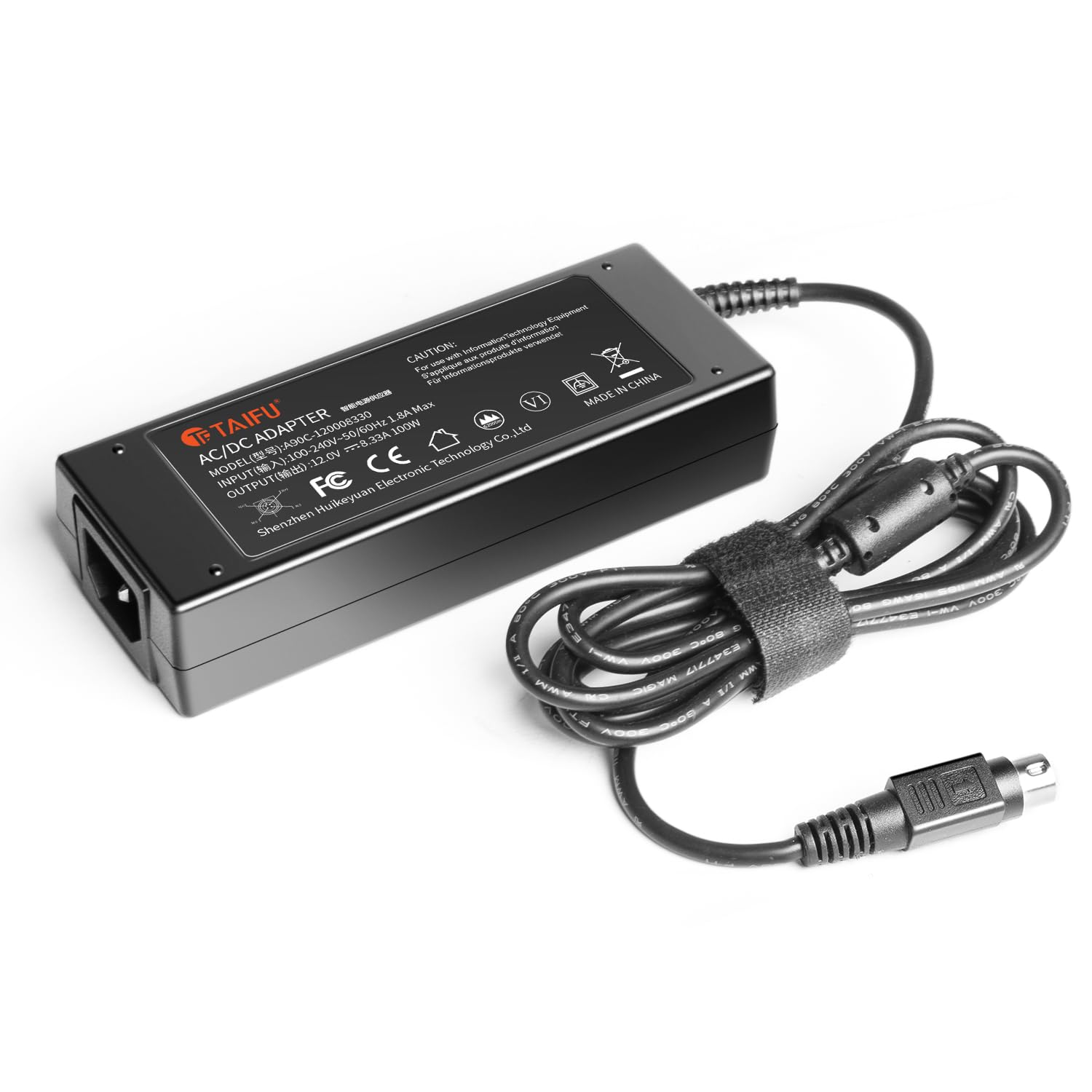 TAIFU Cargador de 4 Pines para Synology Disk Station 4-Bay Ds916+ DS920+ DS410j DS411 DS411J DS412 DS412 DS413 DS414 DS415 DS710 DS712 DiskStation Dispositivo Servidor NAS 12V Adaptador Cable