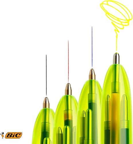 Miniatura 9 de Bic 4 colores Fluo negroazulrojoamarillo Subrayadores Pack 12