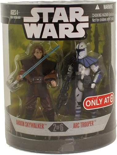 Star Wars Saga 2008 Exclusive Order 66 - Figura de acción de Anakin Skywalker y Arc Trooper (2 unidades)