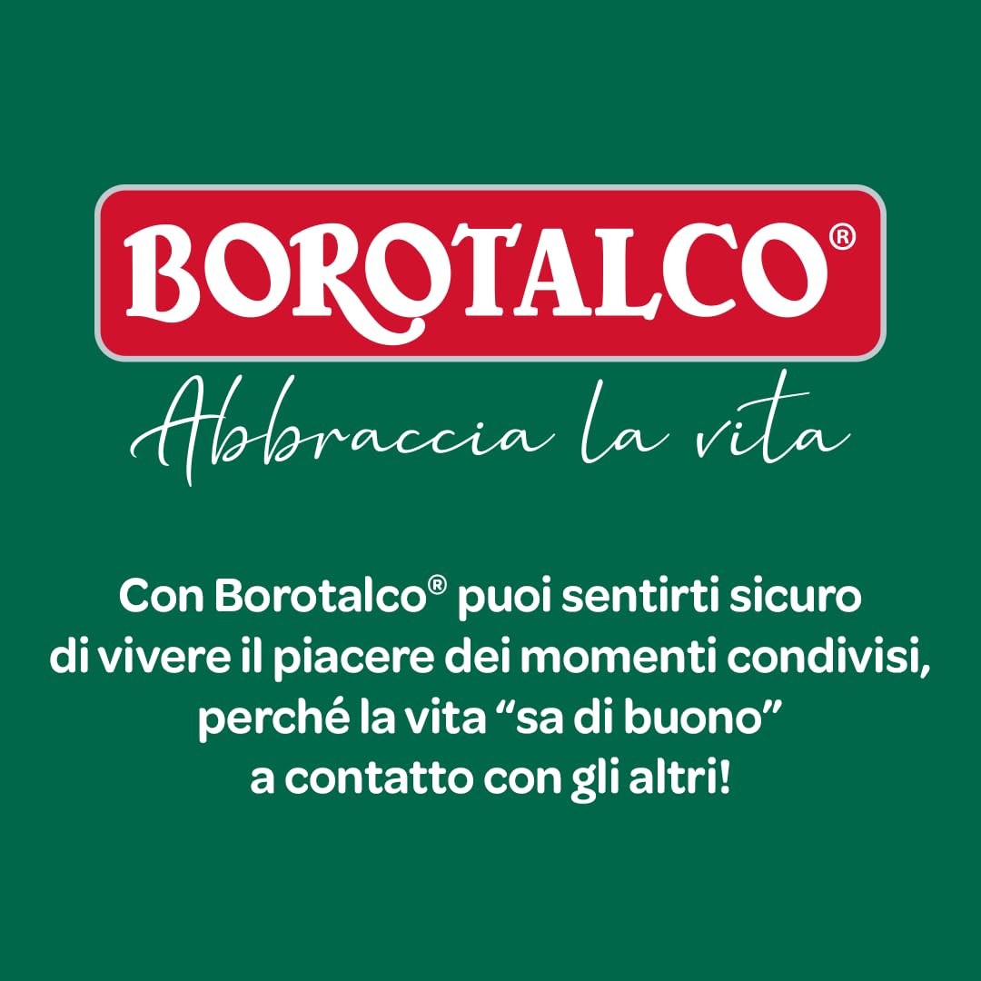 Borotalco, Deodorante Uomo Roll-On Invisibile, con Talco Protettivo, Anti-Macchie, Senza Alcool, Profumo Muschiato, 72h efficacia - 4 Pezzi da 50 ml - Esclusiva Amazon