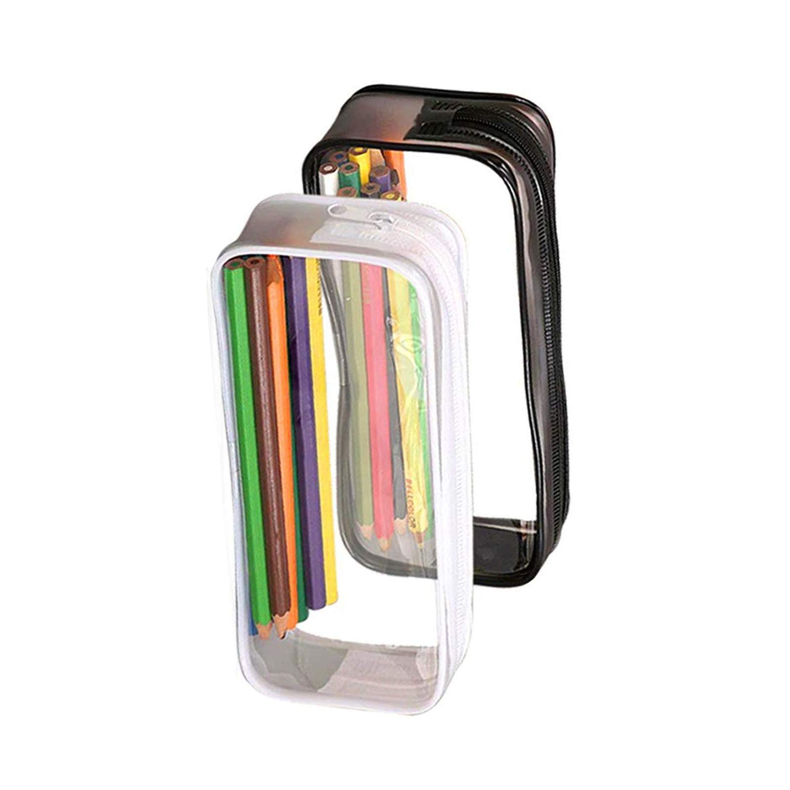 Transparentes Federmäppchen Set Für Prüfungen - Mit 3 Linealen