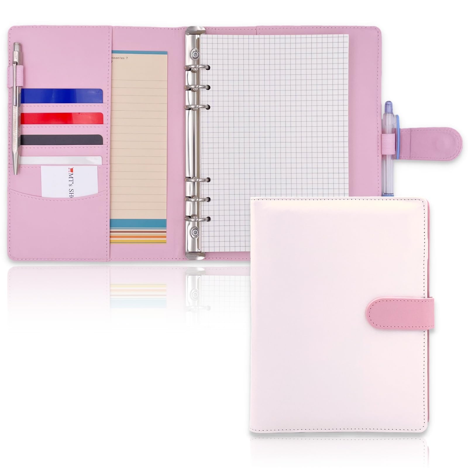 Amazon.co.jp: MT's SHOP システム手帳 A5 デスクサイズ かわいい PU