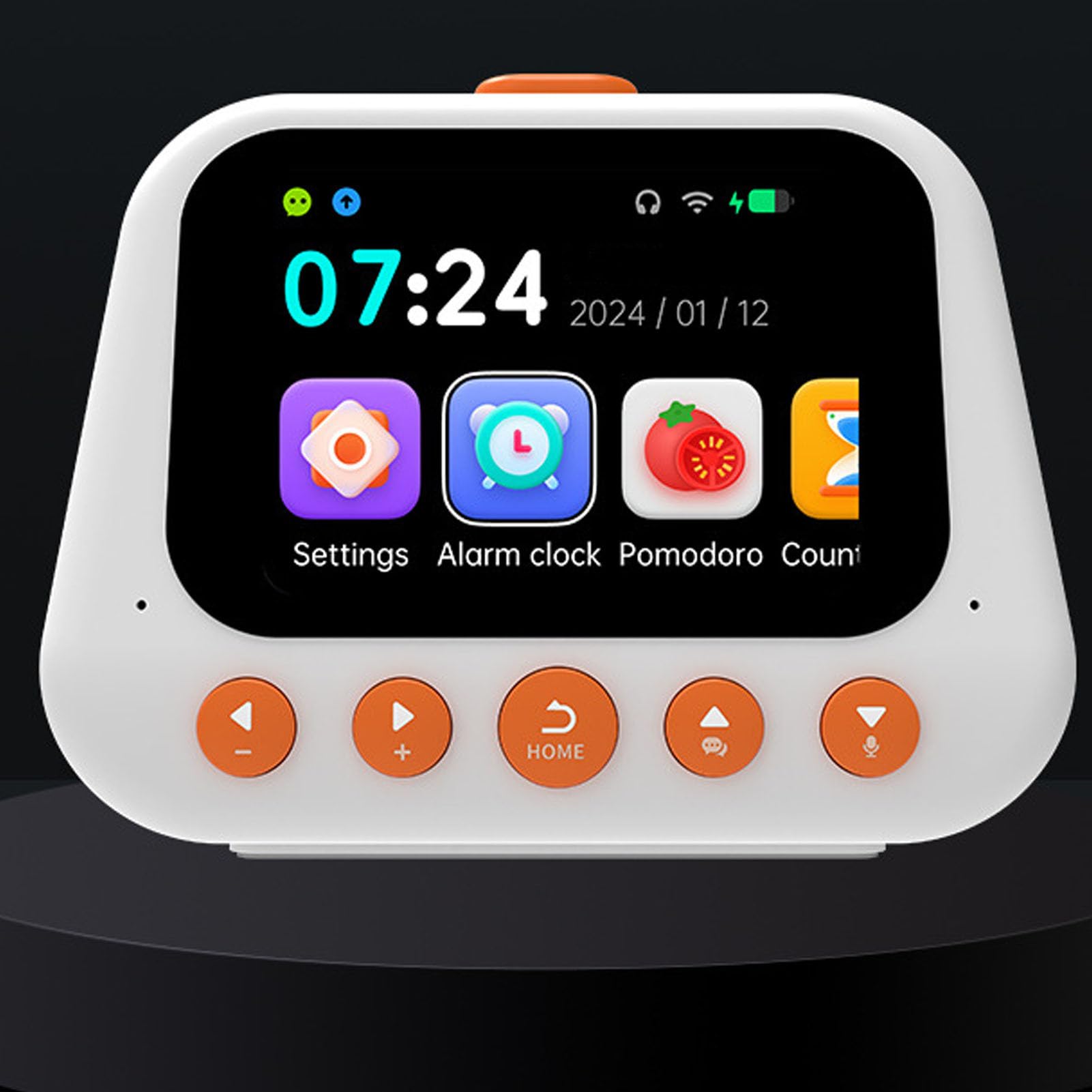 TOPINCN Máquina de Aprendizaje de Inteligencia Artificial, Reloj Despertador Inteligente, Máquina de Sonido para Despertar para Niños Pequeños, Socio Digital para Niñas y Niños