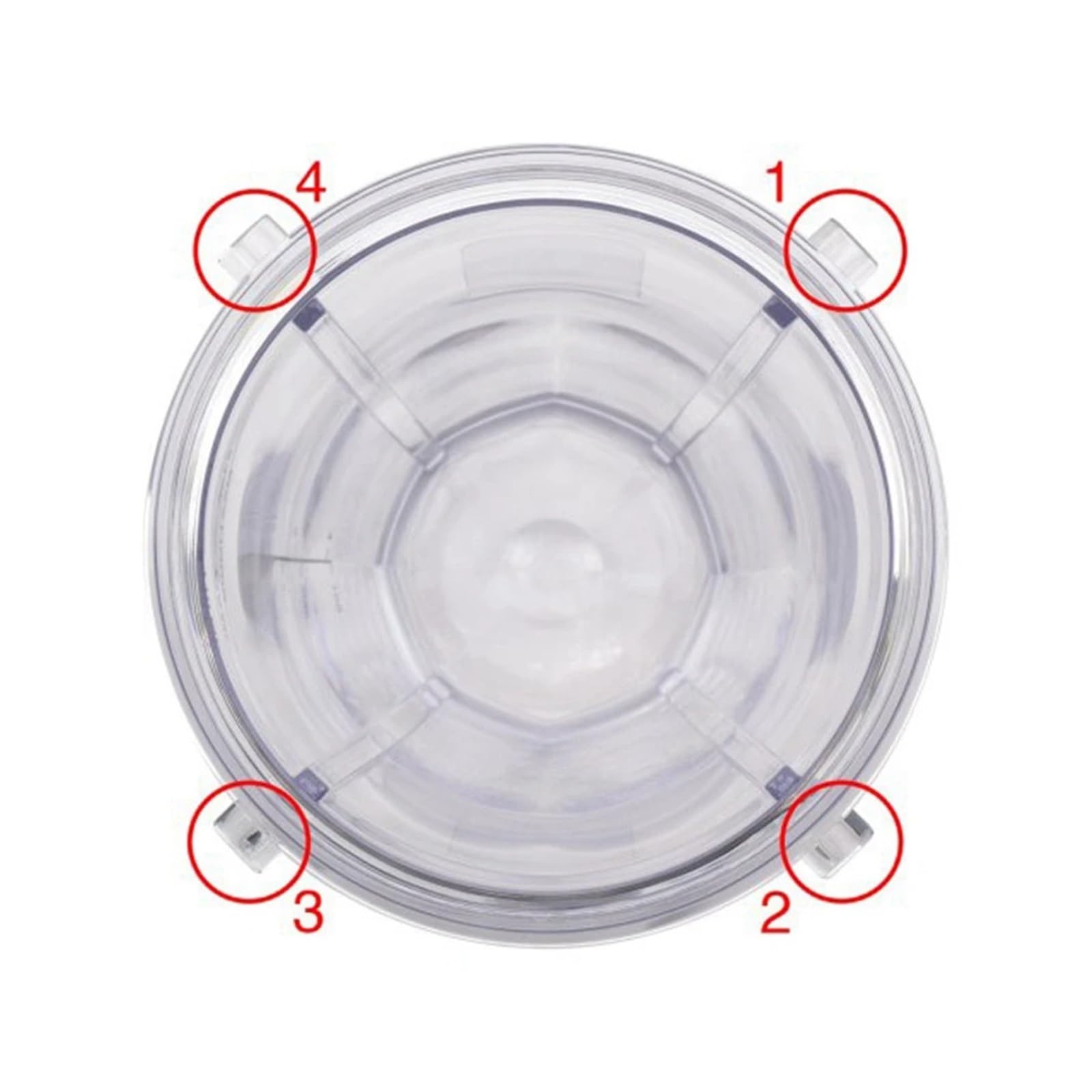 Parti di Ricambio for frullatore, Compatibile con Ninja, Lama for estrattore con Tazza da 24 Oz e 7 Alette, Compatibile con Nutri Auto IQ BN801 SS101 BL480-30 BL641