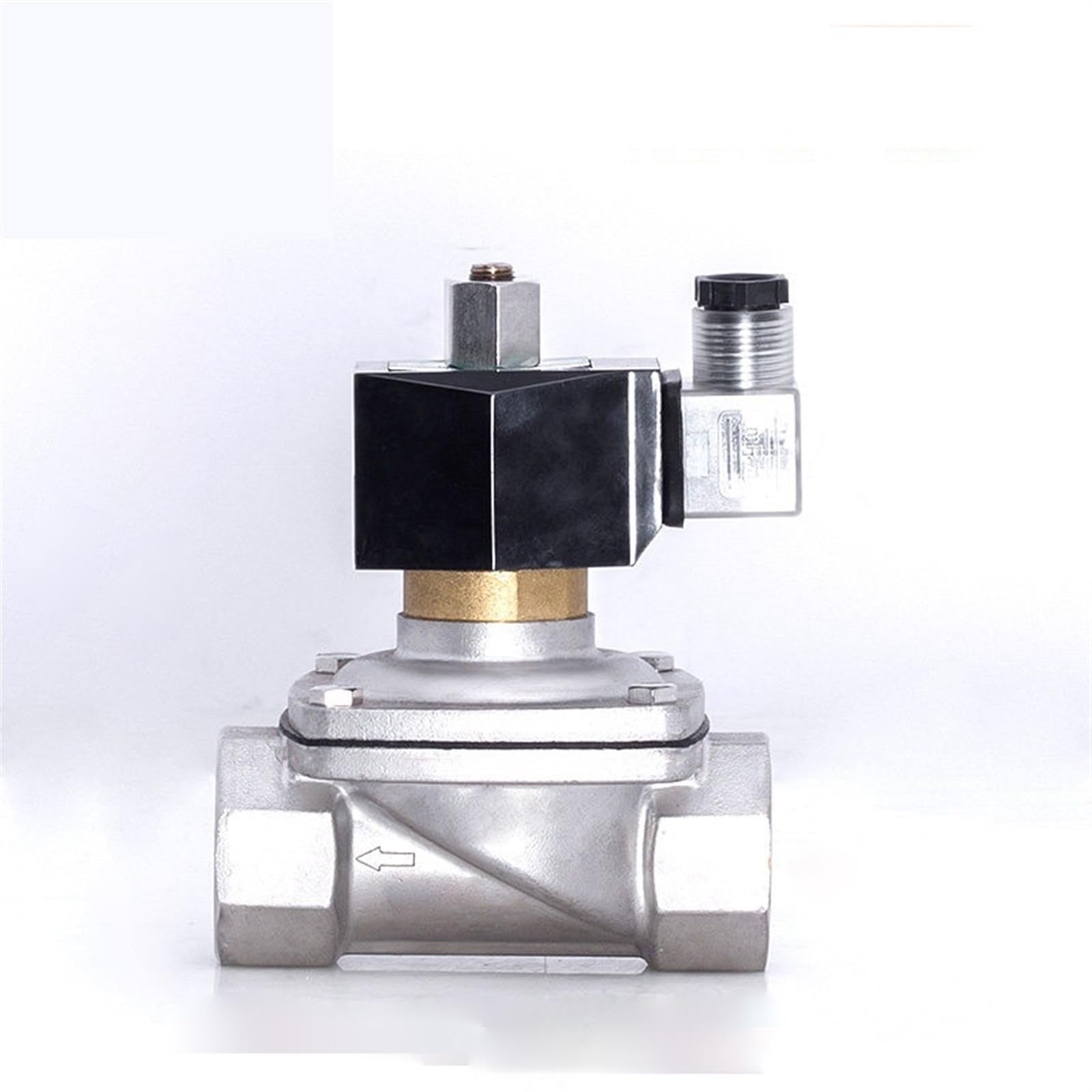 Électrovanne 1-1/4 pouce normalement ouverte en acier inoxydable durable